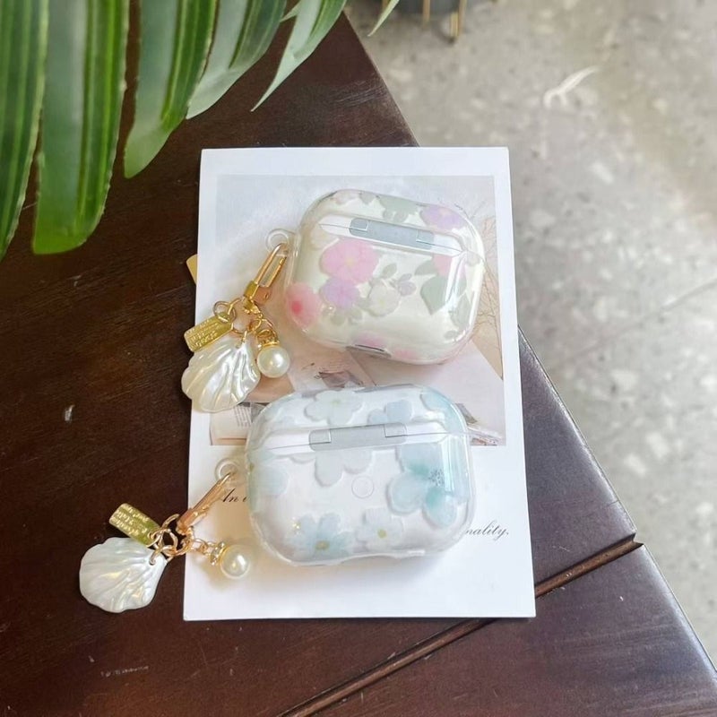 علبة سماعات بزهور وردية بتصميم ساحر مضاد للفقدان مناسب لـ Airpods 2 - Image 5