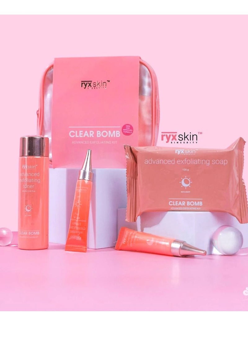 ryxskincerity Clear Bomb Advanced Exfoliating Kit Version