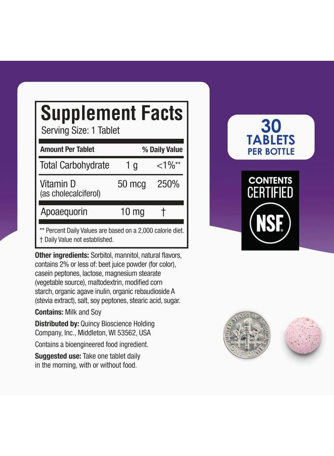 Prevagen Regular Strength 10mg, 30 Chewables|Mixed Berry-1 Pack|with Apoaequorin & Vitamin D with Attractive and Stackable Prevagen Storage Box - Image 3