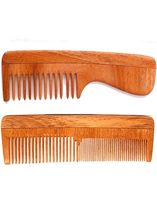 Rufiys Neemwood Wooden Comb Combo Set for Women & Men | Help Hair Growth |Dandruff Remover (Pack of 2) - Image 4