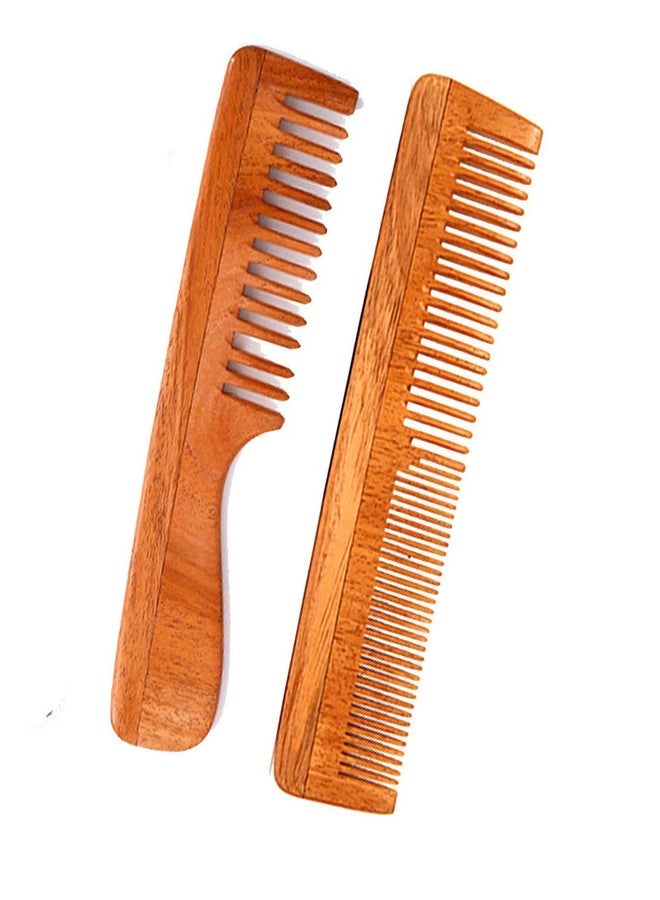 Rufiys Neemwood Wooden Comb Combo Set for Women & Men | Help Hair Growth |Dandruff Remover (Pack of 2) - Image 5