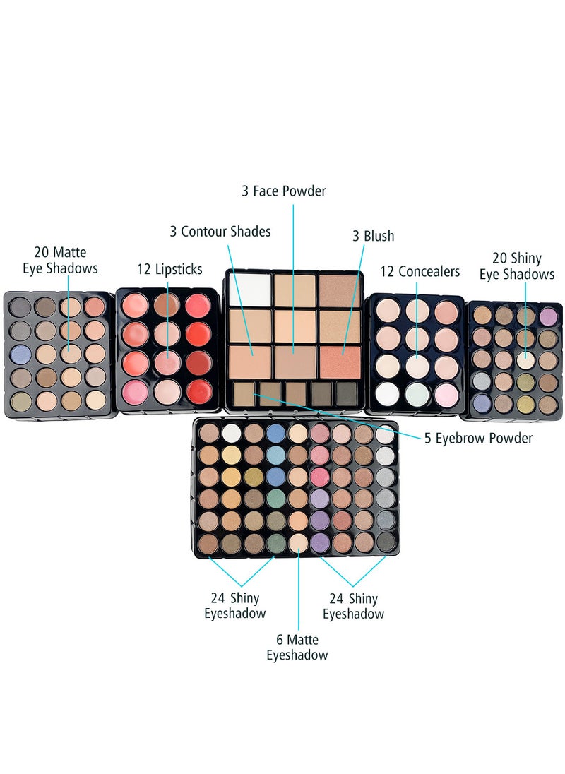 VERONNI - 132 Shade Professional Eye Makeup Kit Multicolour - Image 1