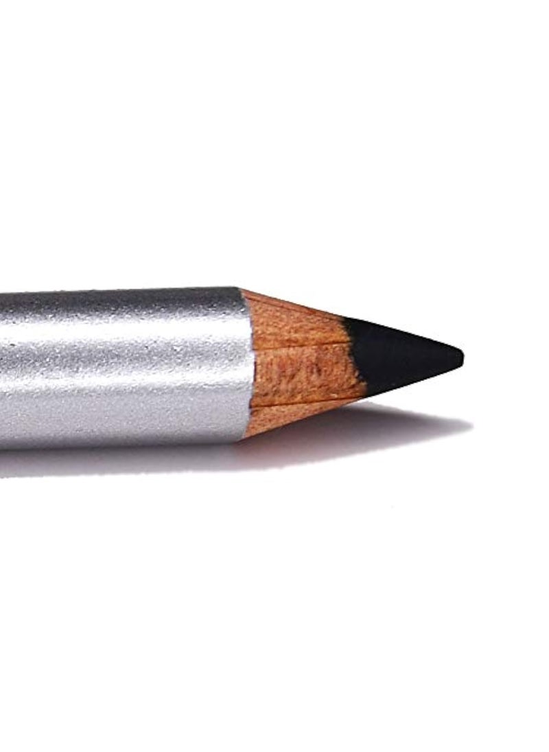 Pure Ziva Charcoal Dark Matte Grey Gray Sexy Smoke Wooden Eyeliner Pencil, HD Professional Eye Liner Smudge Proof Highly Pigmented No Animal Testing & Cruelty Free 