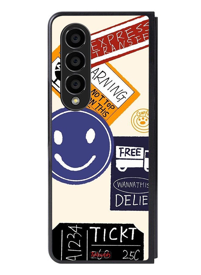 Tolwak Samsung Galaxy Z Fold 4 Protective Case Cover Free Express Transfer Sticker - Image 1