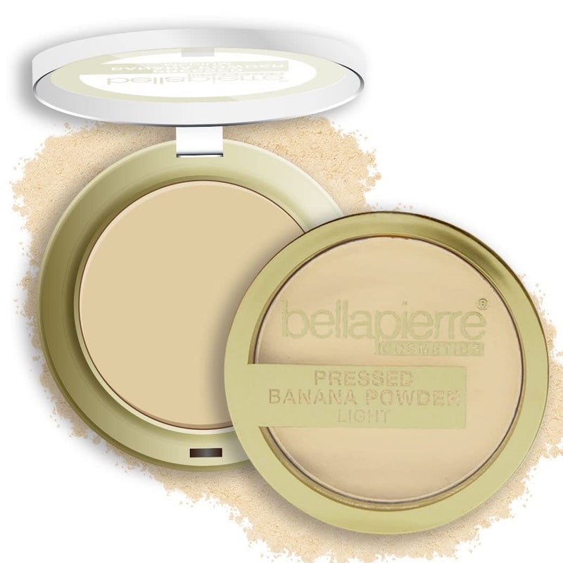بودرة بيلابير Pressed Banana Setting Powder خفيفة الوزن لتصحيح اللون تقضي على الهالات السوداء  احمرار  بودرة خالية من التلك  بودرة موز مضغوطة غير لامعة  خفيفة  028 أونصة