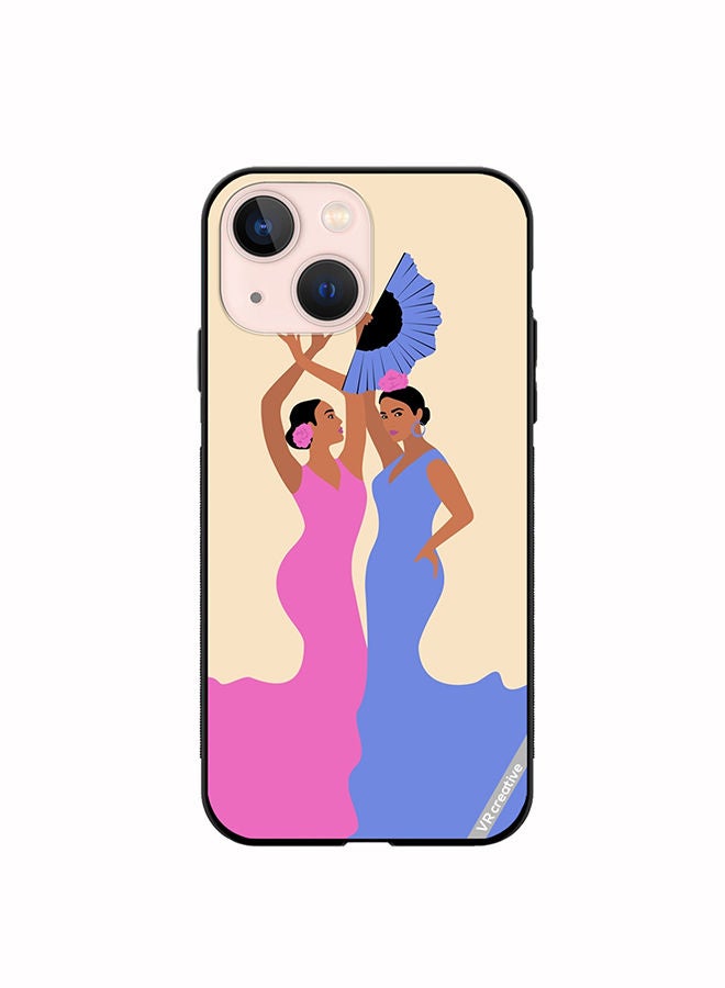 VR CREATIVE Protective Case Cover For Apple iPhone 13 Spanish Women Dancing Flamenco Design Multicolour - Image 1