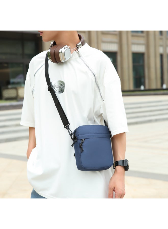 Generic Crossbody Bag Men's 2024 Summer Mini Mobile Phone Bag Shoulder Bag Small Satchel Casual Backpack Men's Bag-Color:Black  - Image 4