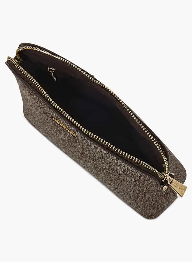 فلورا بيلا من شو إكسبرس Women Monogram Print Crossbody Bag with Zip Closure and Adjustable Strap