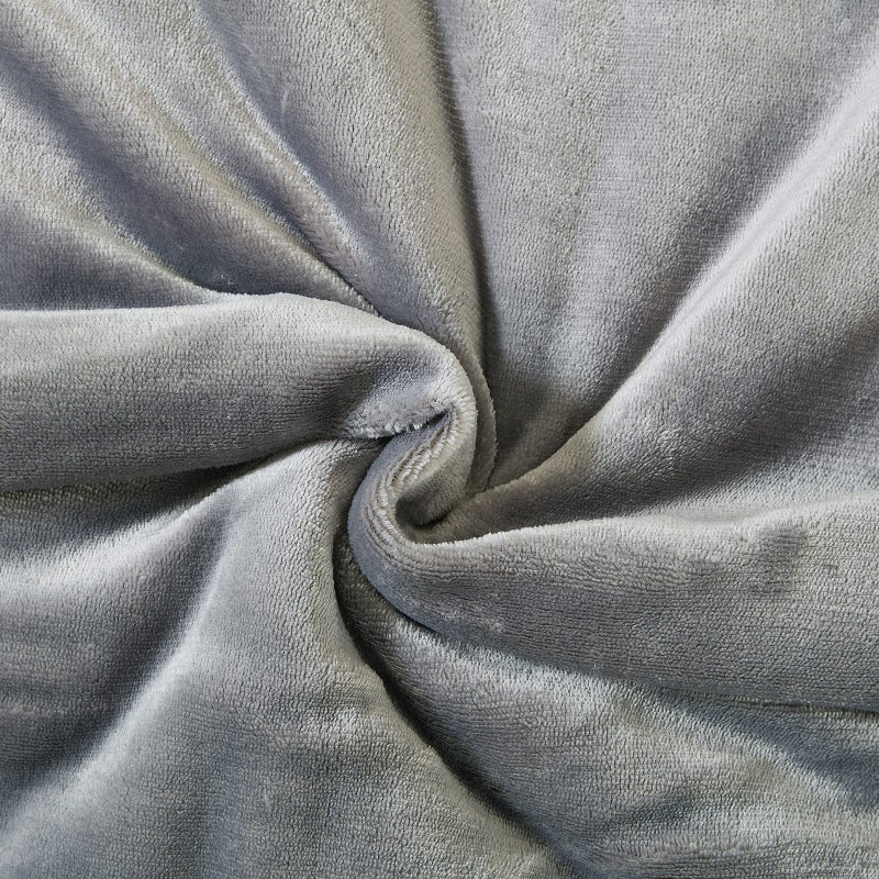 SOCHOW Sherpa Fleece Throw Blanket, Double-Sided Super Soft Luxurious Plush Blanket TwinSize 60 inchx80 inch, Grey - Image 4