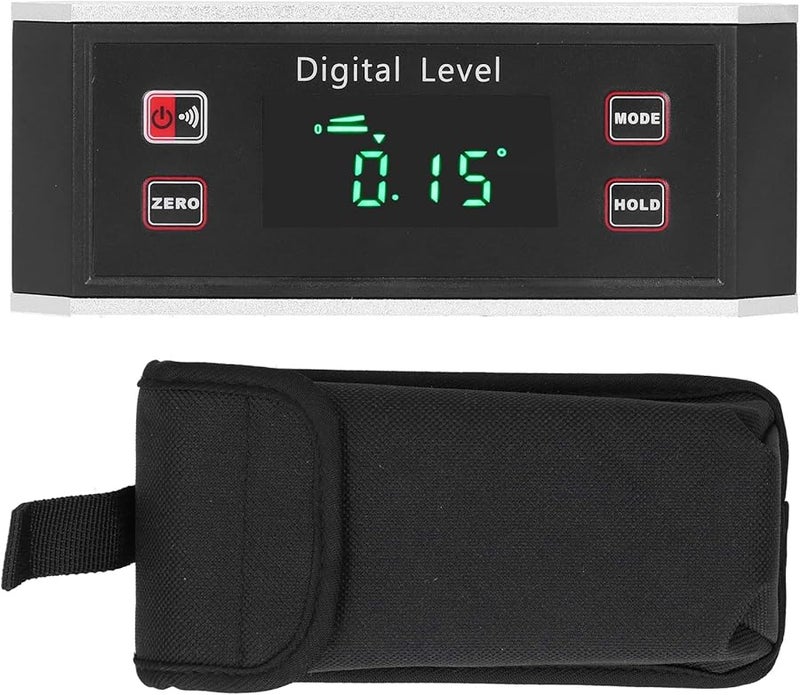 مستوى رقمي منقلة مقياس الميل مقياس الزاوية مكعب قياس للنجارة البناء البناء - Image 2