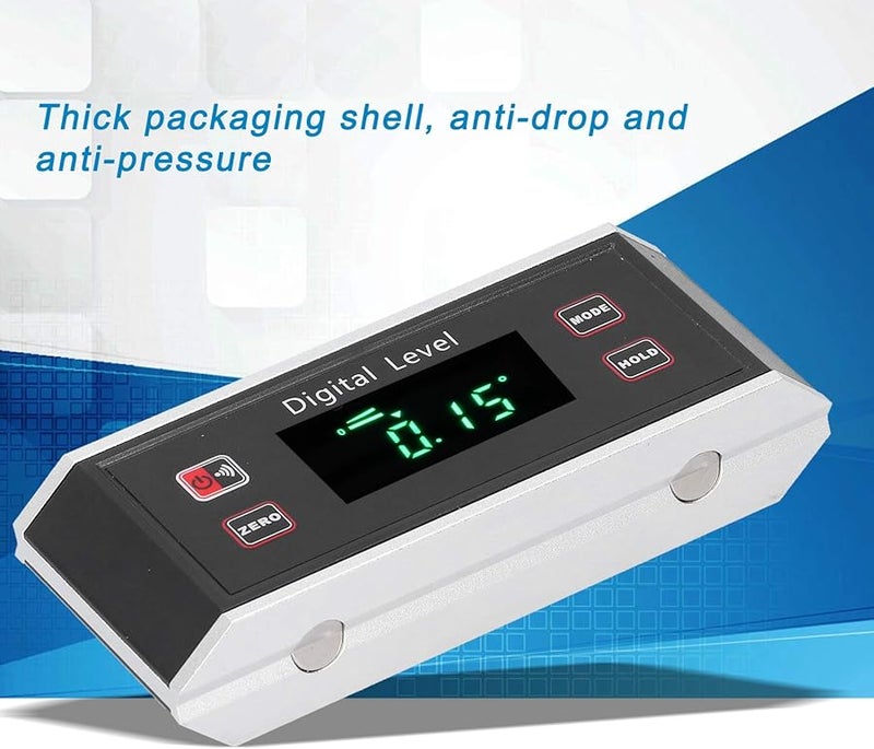 مستوى رقمي منقلة مقياس الميل مقياس الزاوية مكعب قياس للنجارة البناء البناء - Image 4