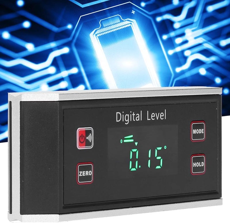 مستوى رقمي منقلة مقياس الميل مقياس الزاوية مكعب قياس للنجارة البناء البناء - Image 5