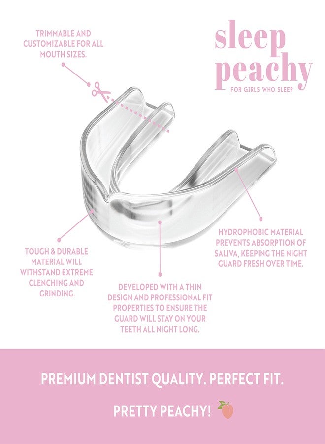 CUSTMBITE Sleep Peachy Night Guard for Women, Teeth Grinding, Bruxing, 2-Pack, Clear - Image 3