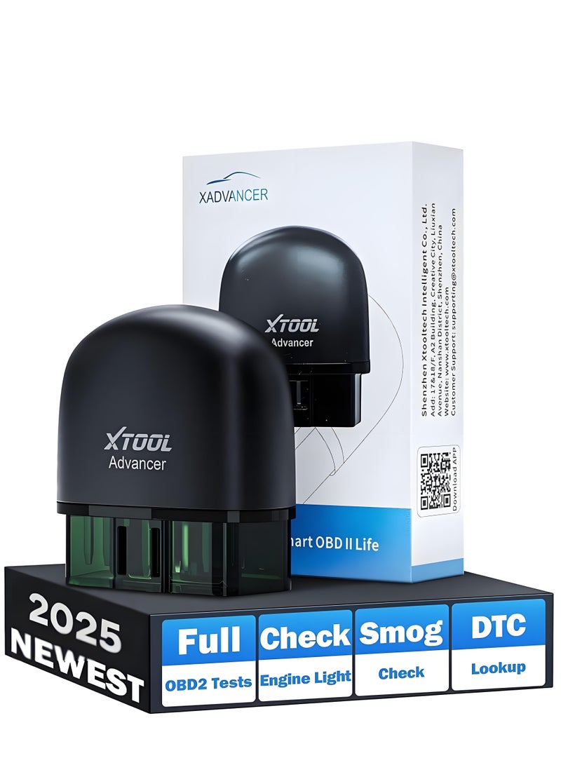 AD20 OBD2 Scanner for iPhone/Android, Check Engine Light Diagnostic Tool, Car Scanner with Live Data, Freeze Frame, Performance Test - Image 1