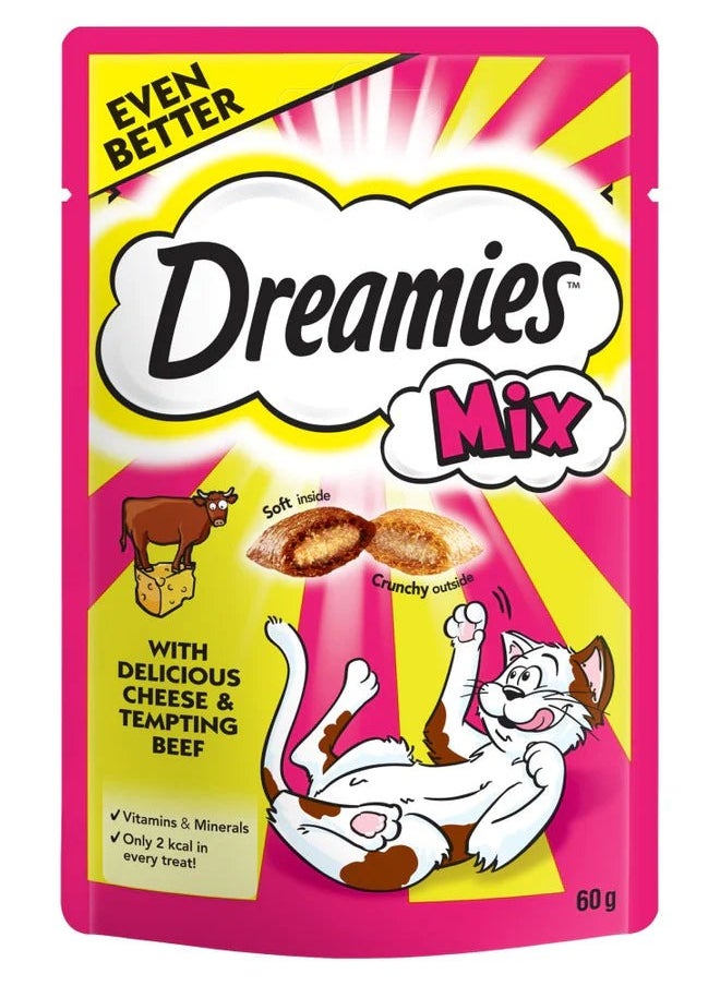 Dreamies - Dreamies Cat Treats MIX ( Beef and cheese ) 60G - Image 1