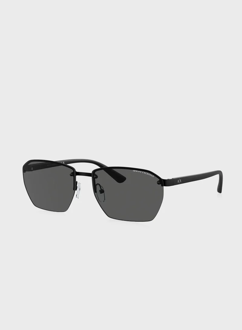 Armani Exchange 0Ax2048S Clubmasters Sunglasses