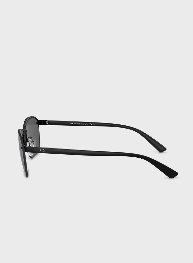 Armani Exchange 0Ax2048S Clubmasters Sunglasses
