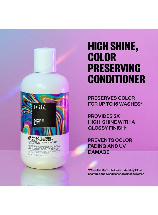 IGK More Life Color Extending Gloss Conditioner 236 ml / 8 oz - Image 2