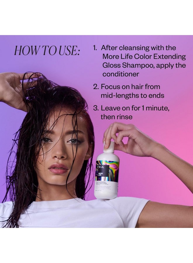 IGK More Life Color Extending Gloss Conditioner 236 ml / 8 oz - Image 5