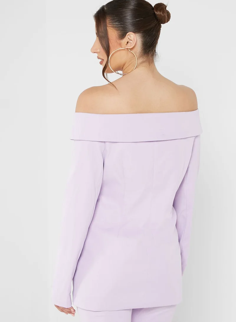MISSY EMPIRE Pocket Detail Tailored Blazer