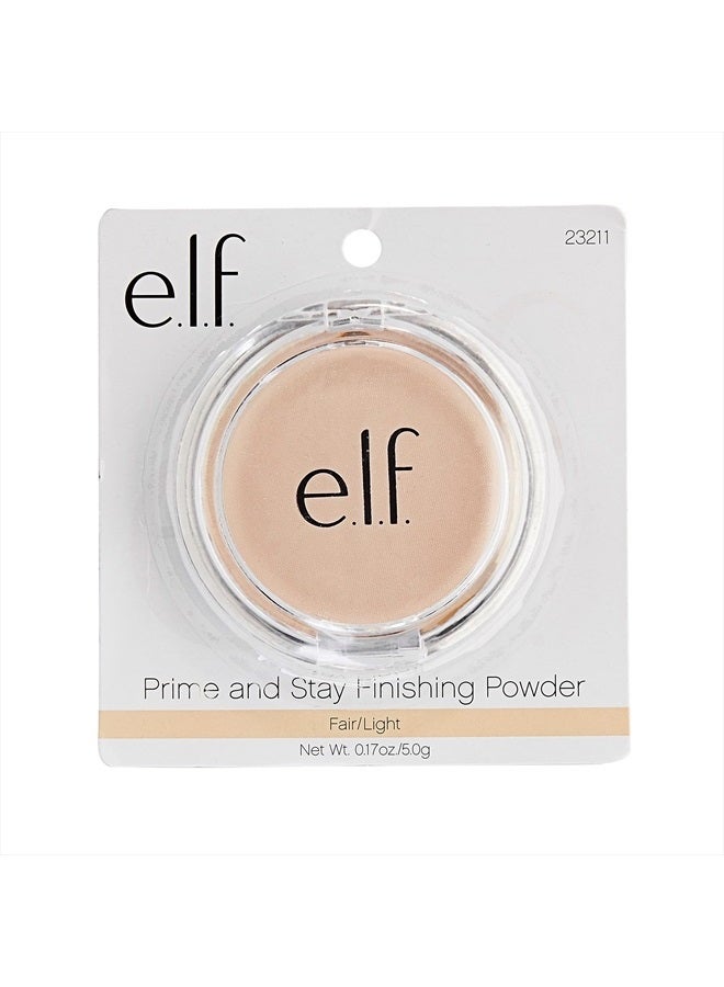 elf Prime & Stay Finishing Powder, Sets Makeup, Controls Shine & Smooths Complexion, Sheer, 0.18 Oz (5g) - Image 3