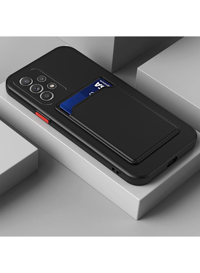 اس-توب جراب لهاتف Samsung Galaxy A33 5G، جراب هاتف TPU ملمس الجلد مع أزرار بلون متباين - Image 1