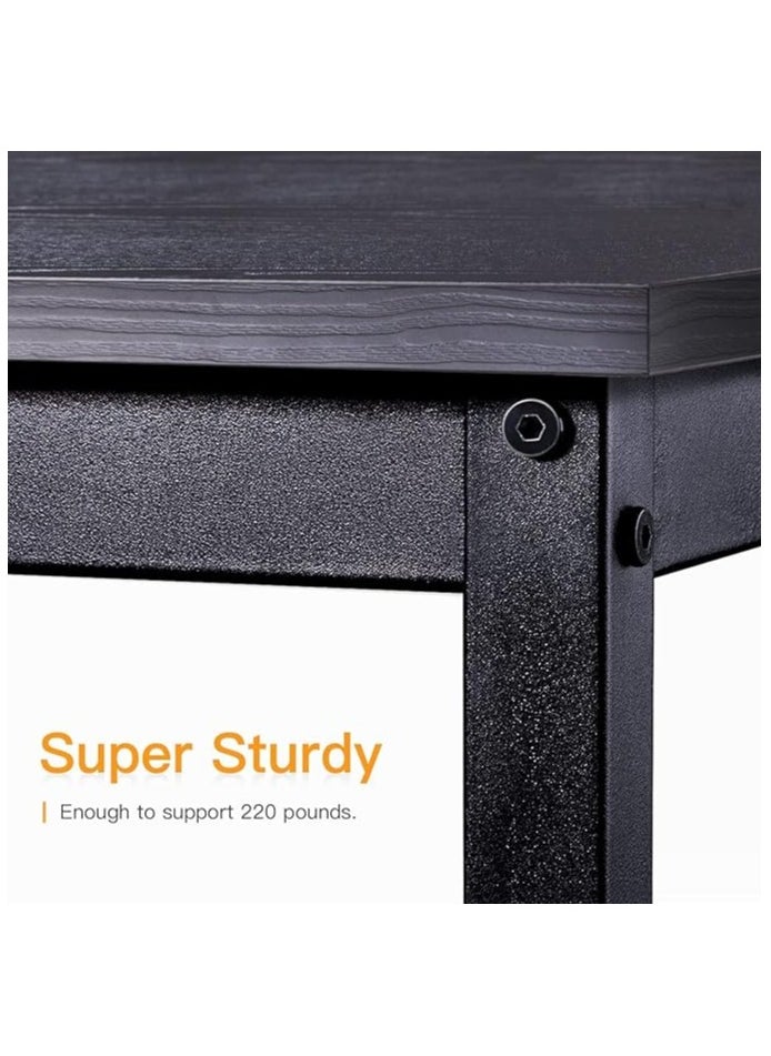 AGD - A modern L-shaped gaming table with a round removable shelf, suitable for the office and home - Image 1