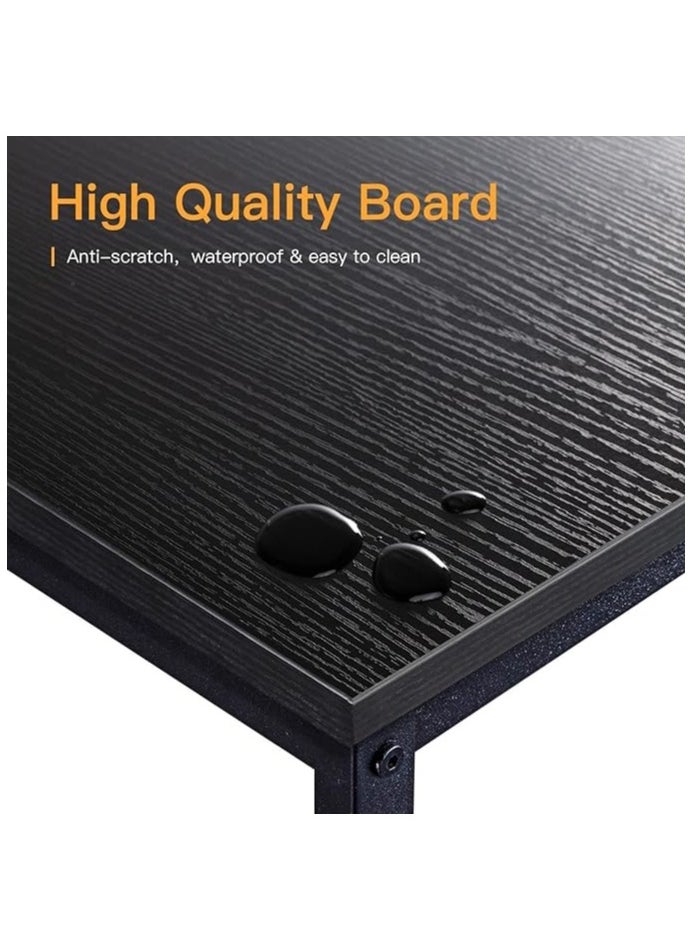 AGD - A modern L-shaped gaming table with a round removable shelf, suitable for the office and home - Image 1