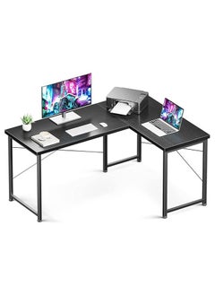 AGD A modern L-shaped gaming table with a round removable shelf, suitable for the office and home  - Image 4