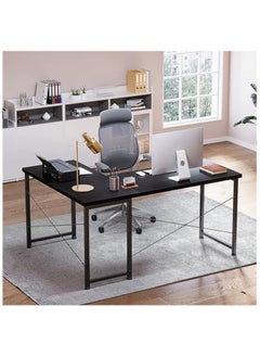 AGD A modern L-shaped gaming table with a round removable shelf, suitable for the office and home  - Image 5