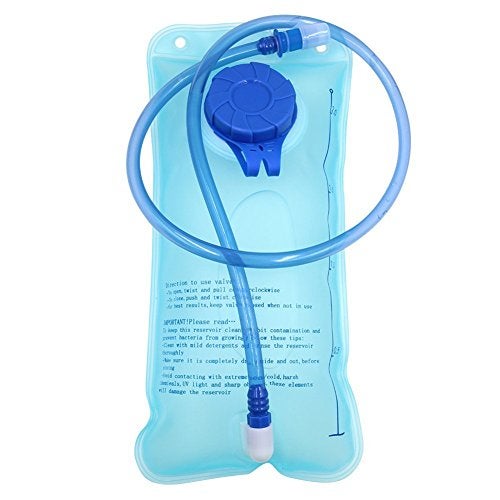 Monvecle Hydration Water Bladder 2L Bike Water Storage Bag Universal Hydration Pack for Hiking, Camping, Cycling Running and Kayaking 2L Blue - Image 1