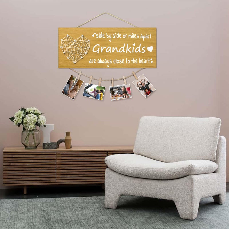 Yunfan Mothers Day Gifts for Grandma Grandpa from Granddaughter Grandson - Grandkids Picture Frame for Grandmother Grandfather Grandparent for Christmas Fathers Day Grandparents Day Birthday Thanksgiving - Image 5