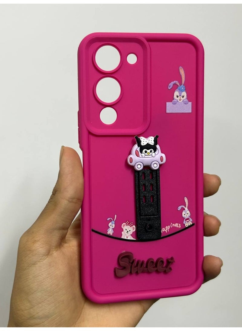 new cartoon-designed back cover with the word "Sweet" on it, compatible with the Vivo Y04 phone. - Image 2