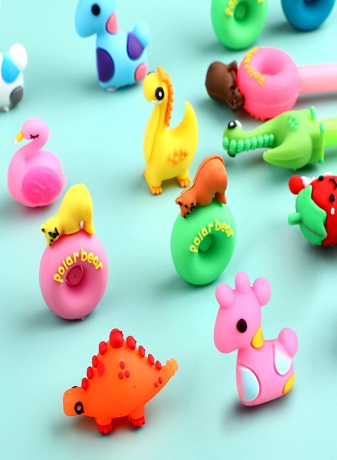 SANNIX 20 Pieces Cartoon Cute Gel Ink RollerBall Pens Bulk Assorted Styles Novelty Writing Pen for Kids Gift School Office Home Supplies Present - Image 4