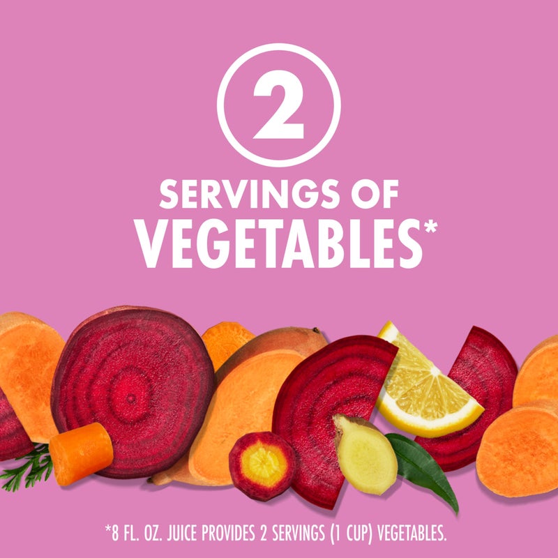 V8 Beet Ginger Lemon 100% Vegetable Juice, 46 fl oz Bottle - Image 2