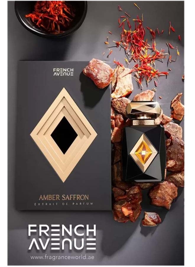 French Avenue - French Avenue - Amber Saffron - Extrait de Parfum - Perfume For Men, 80ml - Image 1