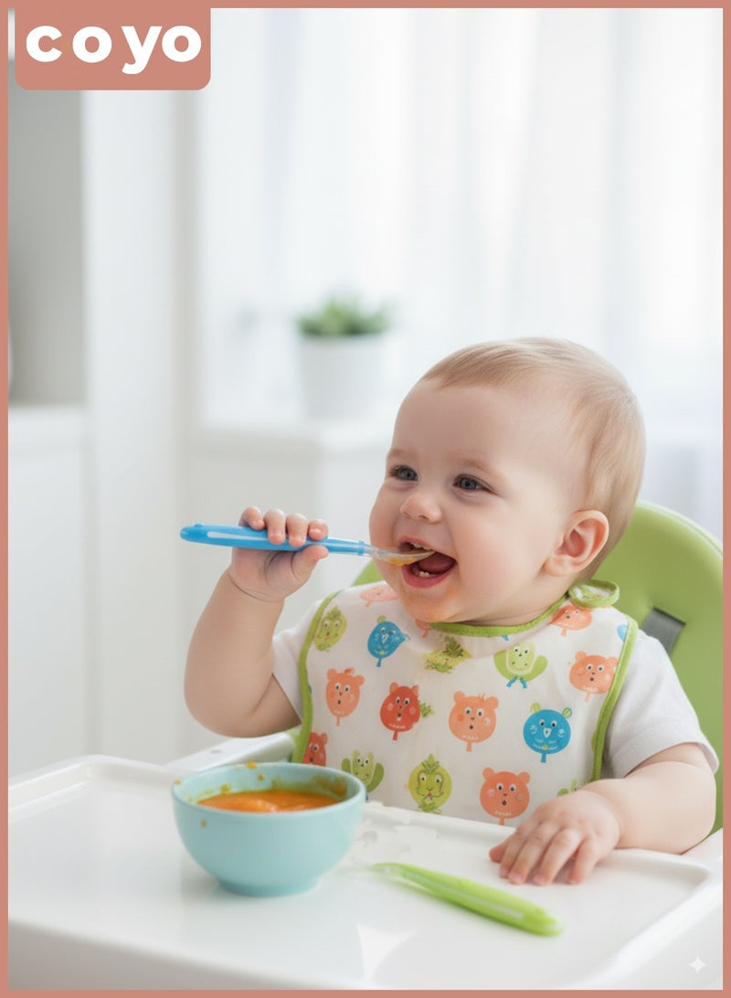 COYO 4-Piece Baby Self Feeding Training Spoon with Portable Storage Box, Safe and Hygienic, Easy to Travel - Image 5