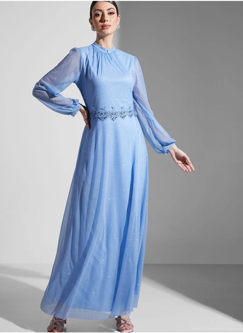 Khizana Shimmer A-Line Dress