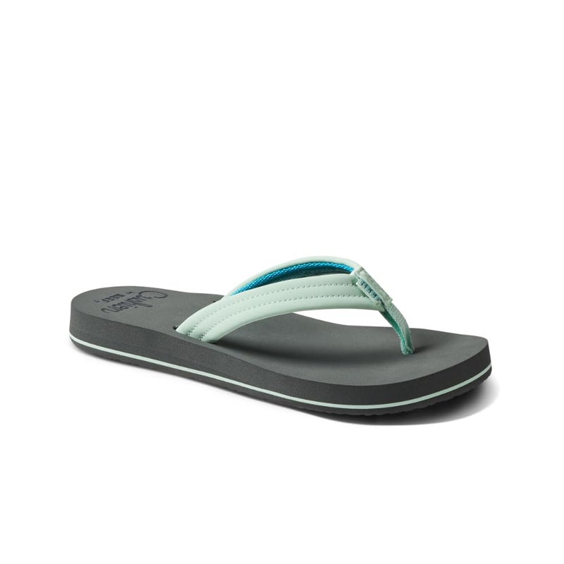REEF Cushion Breeze Womens Flip Flop, Ultra Soft Cushion Footbed, Arch Support, Grey/Mint, 9 - Image 4