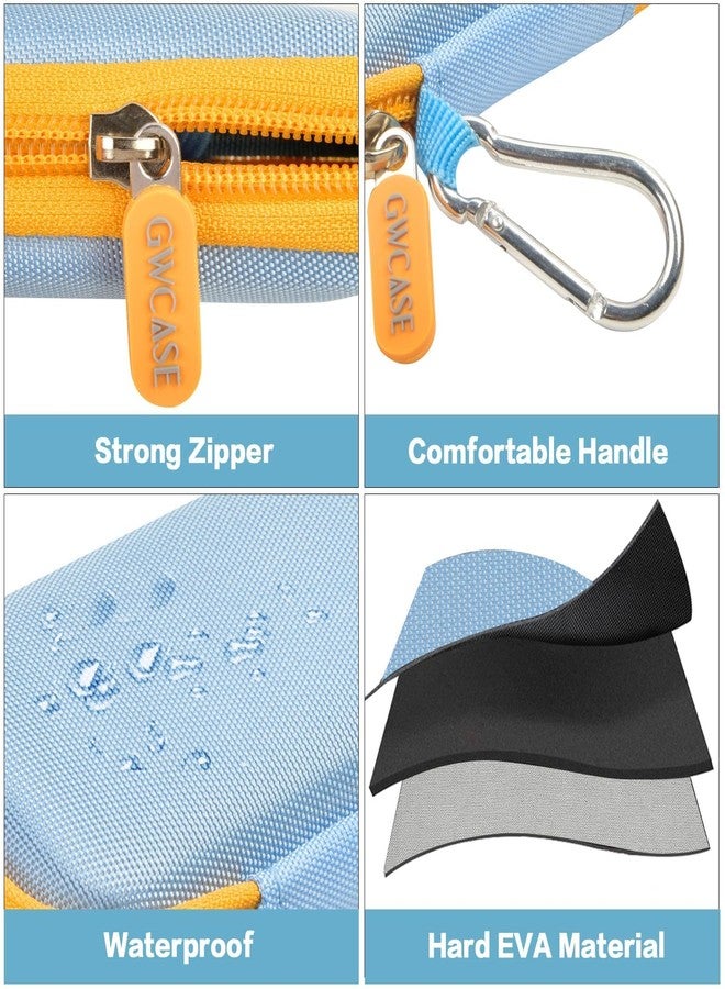 GWCASE Hard Case Compatible with SanDisk 500GB/ 1TB/ 2TB/ 4TB Extreme Portable SSD - Up to 1050MB/s - USB-C, USB 3.2 Gen 2 - External Solid State Drive. Carrying Travel Holder for USB Cables -Blue (Box Only) - Image 4