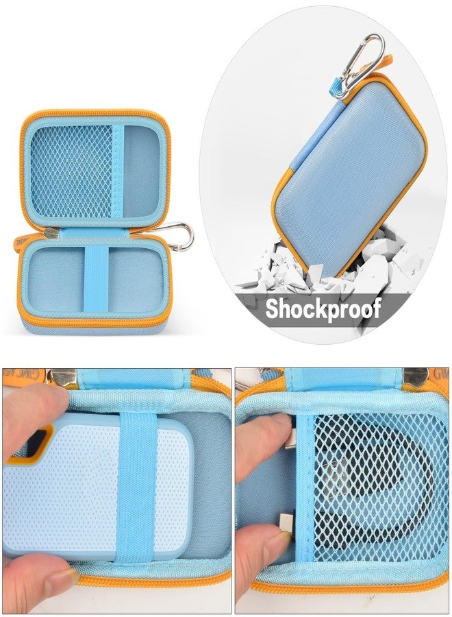 GWCASE Hard Case Compatible with SanDisk 500GB/ 1TB/ 2TB/ 4TB Extreme Portable SSD - Up to 1050MB/s - USB-C, USB 3.2 Gen 2 - External Solid State Drive. Carrying Travel Holder for USB Cables -Blue (Box Only) - Image 3