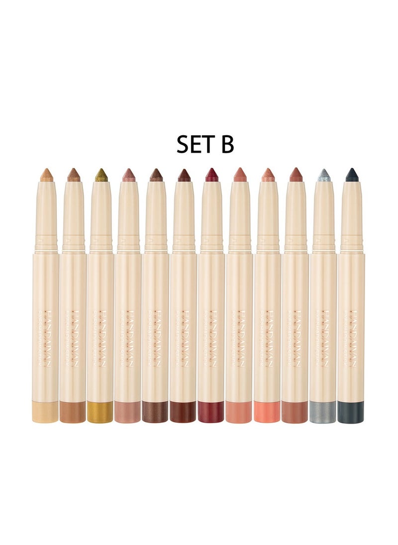 Handaiyan 12 Piece Cream Eyeshadow Stick  - Image 4