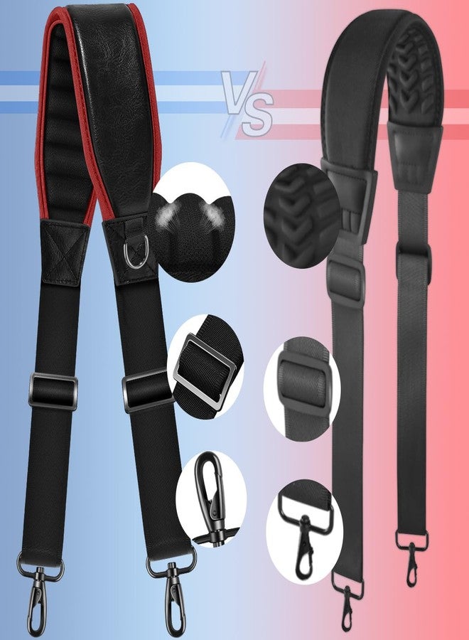 ZINZ 3D Air Cushion 58 inch Strap for Bags with Fixed Ultra-Thick Padded Breathable, Universal Strap with Double Adjustable Buckles and Swivel Hooks for D-ring Bags,Red edge - Image 4