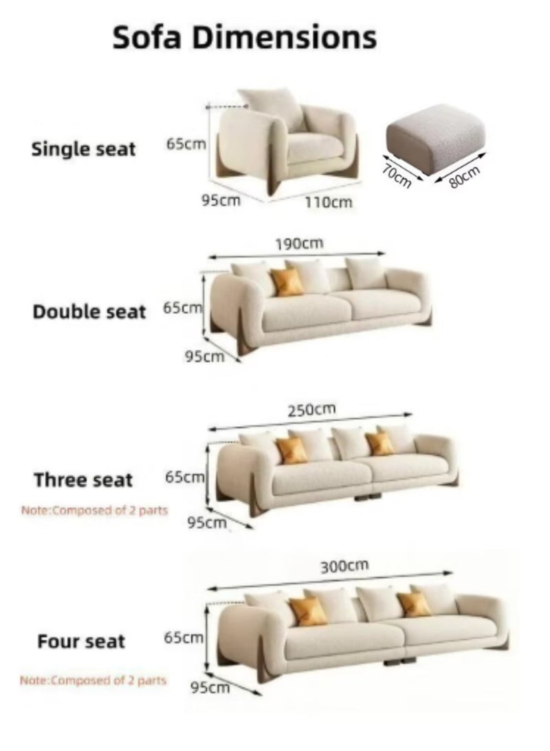 KARNAK London Light Luxury Beige Modular Sofa Set with Pillows – Corner Modular Couch in Bouclé Fabric & Solid Wood – Modern Italian Design for Living Room, Hotel, Apartment, Hall - Image 2