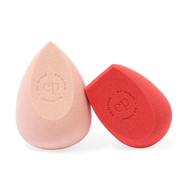 Ere Perez Bio AllBeauty Sponge Duo Multiple Edges for Precise Application StreakFree Finish Pointed Slanted Sponges Vegan CrueltyFree 100 PlantBased
