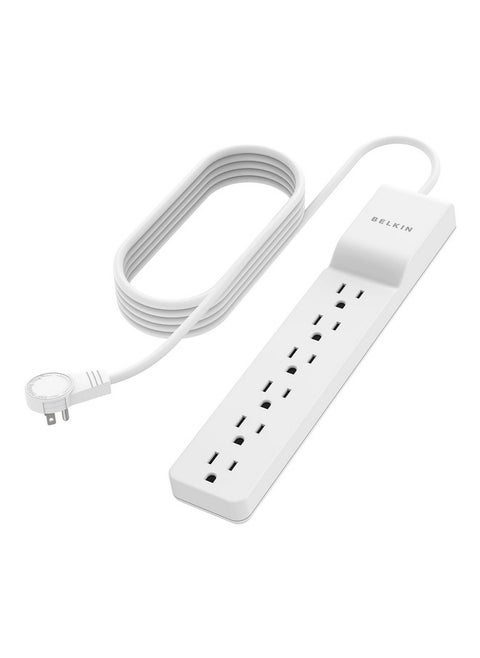 6Outlet Power Strip, Compact Surge Protector With 6 Ac Outlets & 10Ft Cord, Rotating Plug, Overload And Overvoltage Protection For Personal Electronics, Small Appliances, & More 1,080 Joules