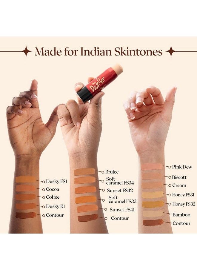 Eyetex Dazller - Foundation Stick (Creamy Finish) (Translucent Honey Fs32) 9G - Image 1