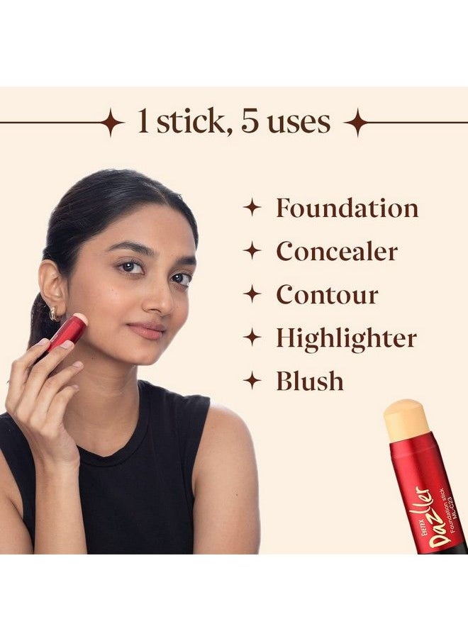 Eyetex Dazller - Foundation Stick (Creamy Finish) (Translucent Honey Fs32) 9G - Image 1
