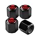 Ajxn 4 Pack Skull Car Wheel Tire Valve Stem Caps Airtight Dust Proof Covers Universal Tire Air Valve Caps for Cars Trucks Bicycles Car Accessories for Men and Women Red Scarf Skull 29 - Image 2