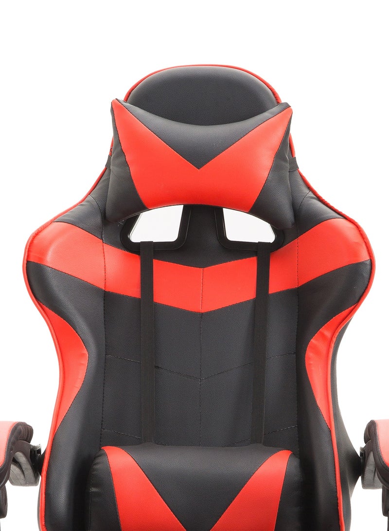 Funz Gaming Chair  Office Chair Ergonomic High Back s Reclining & Height Adjustable Computer Chair with Neck and Lumbar Support Comfortable Chairs Black/Red  - Image 5